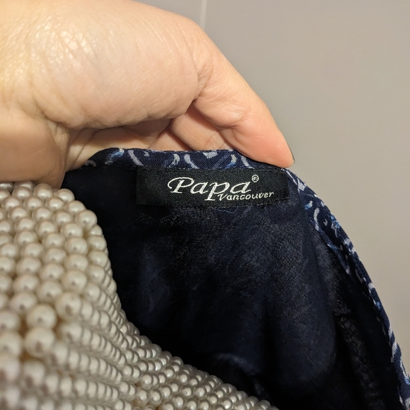 Navy bohemian dress - Picture 4 of 4